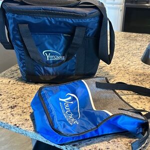 Blue Insulated Lunch Bag Set